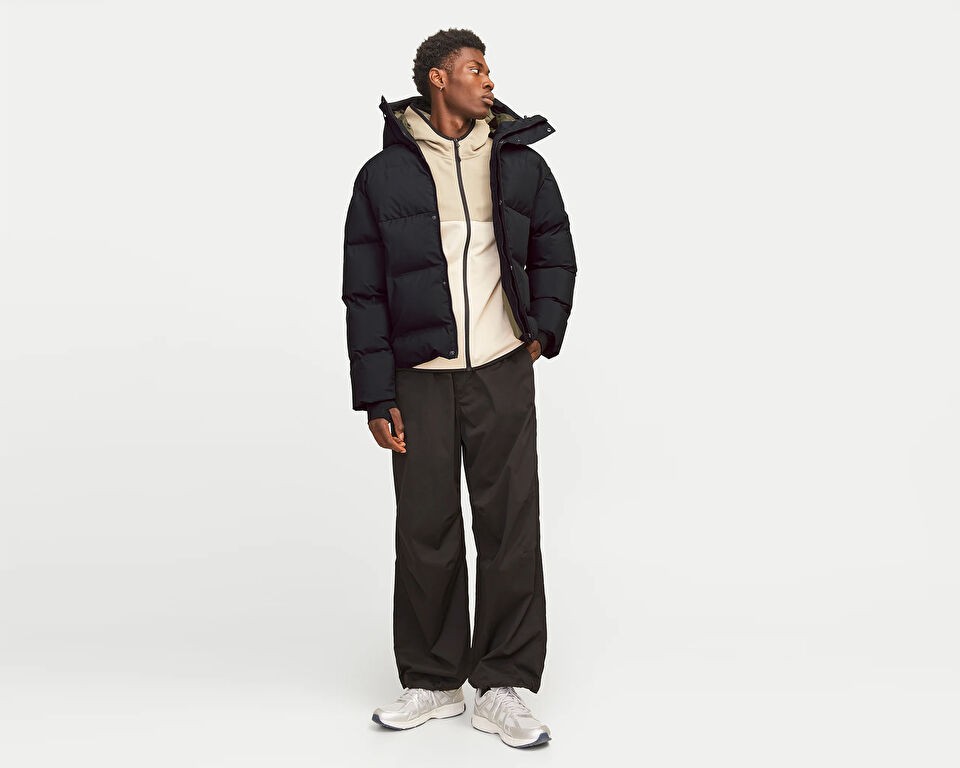 Jack & Jones Jack Jones Jcolpha Puffer Sn Erkek Günlük Mont 12261971-BLACK Siyah görsel 3