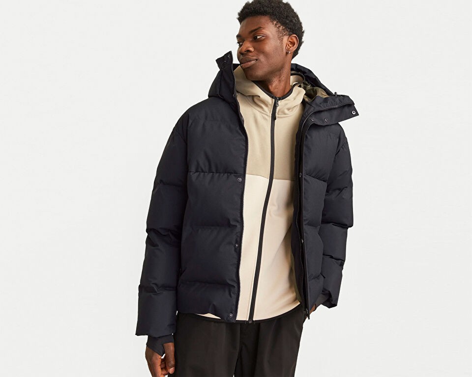 Jack & Jones Jack Jones Jcolpha Puffer Sn Erkek Günlük Mont 12261971-BLACK Siyah görsel 4