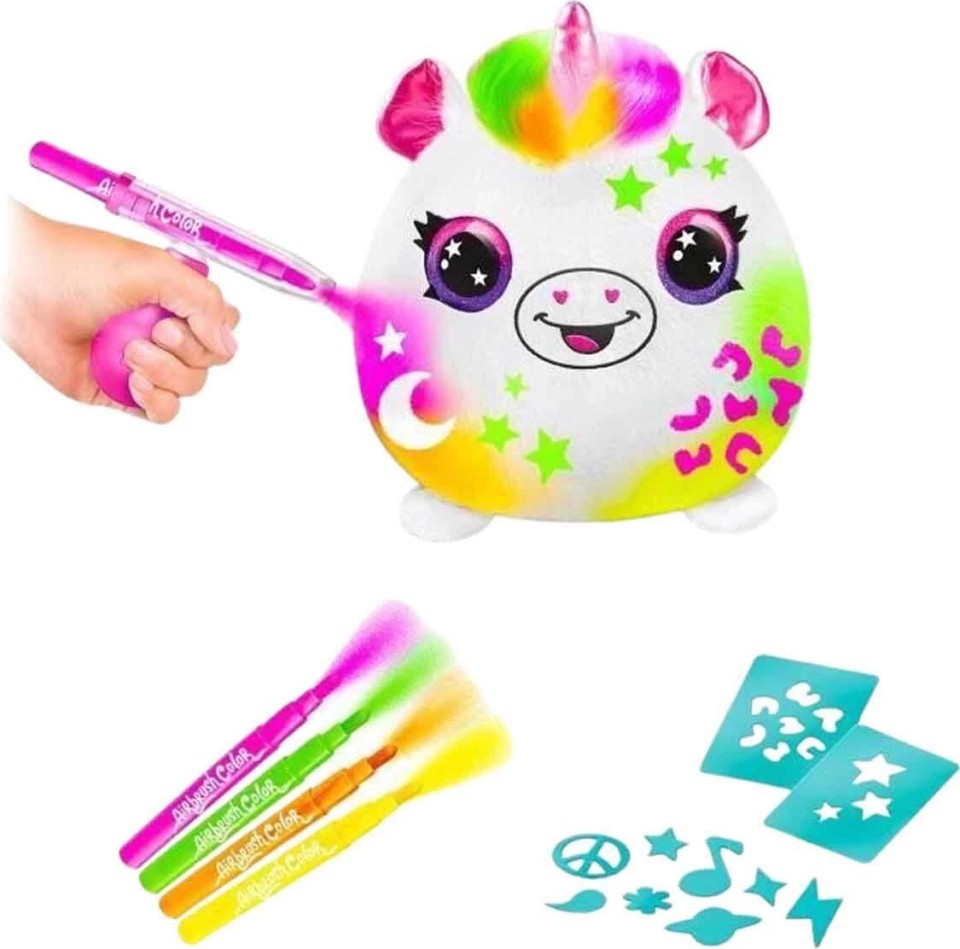 Airbrush Peluş Neon Boyama Seti