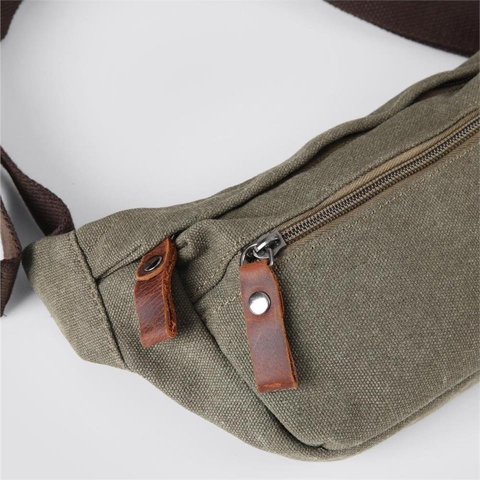 Çanta Yurdu Ççs 31516 Sport Kanvas Bel Çantası Yeşil görsel 4