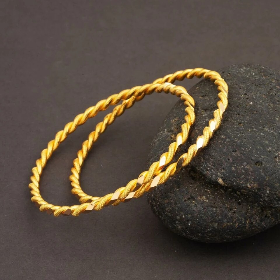 Özbağ Kösedağkuyumculuk 22 Ayar Ikili Burma Bilezik 10 Gram