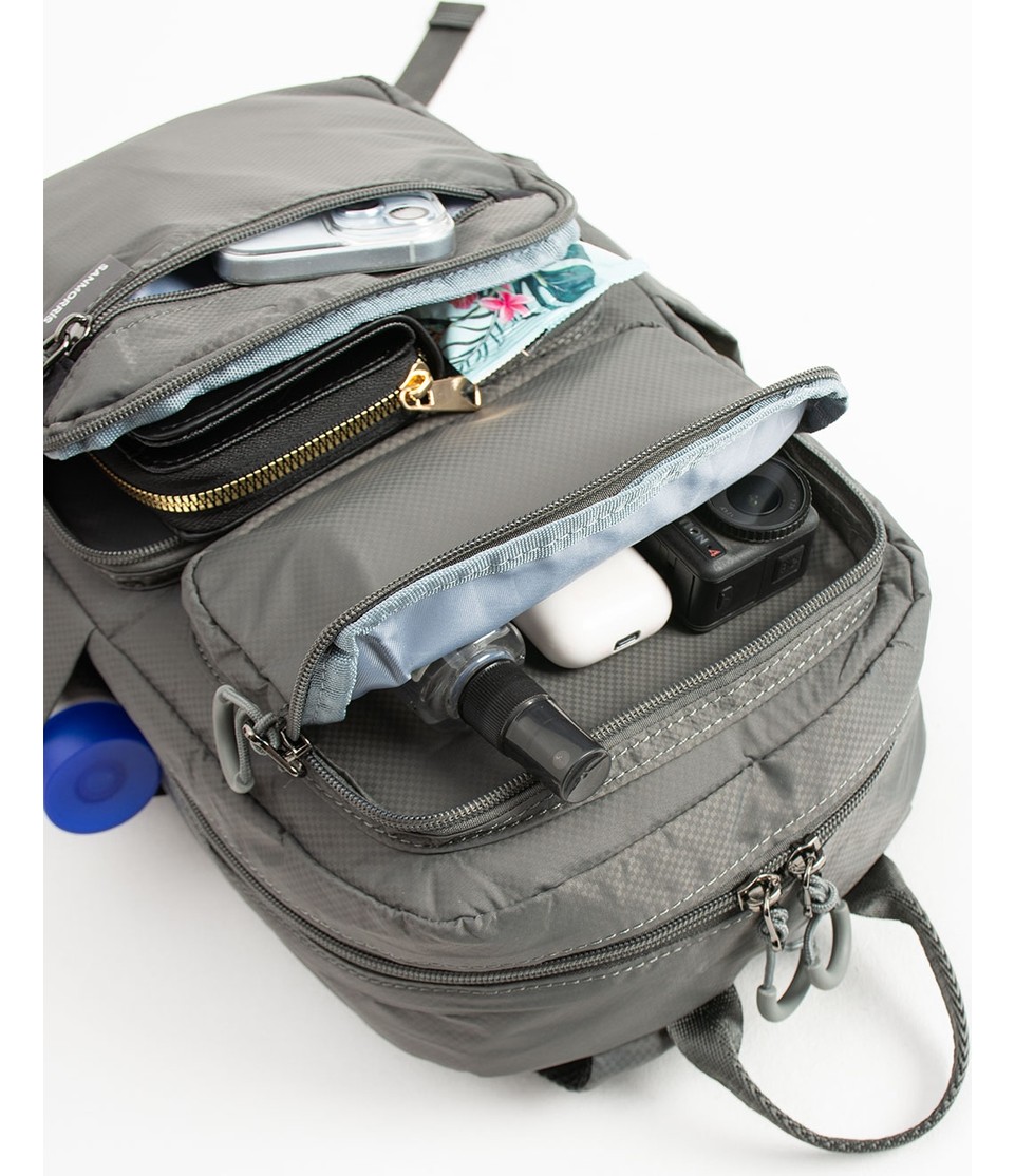 Sanmorris Unisex Suya Dayanıklı Paraşüt Kumaş 5 Bölmeli Laptop Bölmeli Seyahat ve Okul Çantası SI-6032 görsel 7