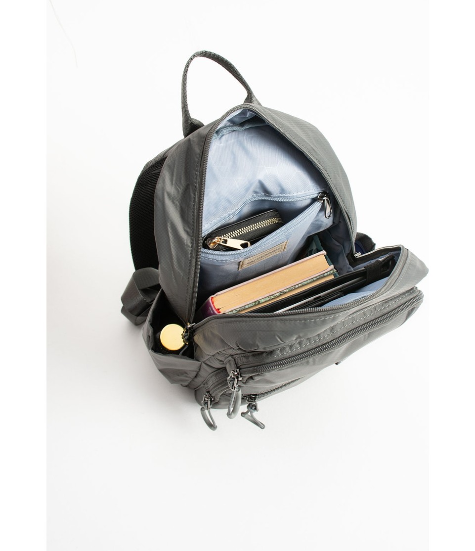 Sanmorris Unisex Suya Dayanıklı Paraşüt Kumaş 5 Bölmeli Laptop Bölmeli Seyahat ve Okul Çantası SI-6032 görsel 8