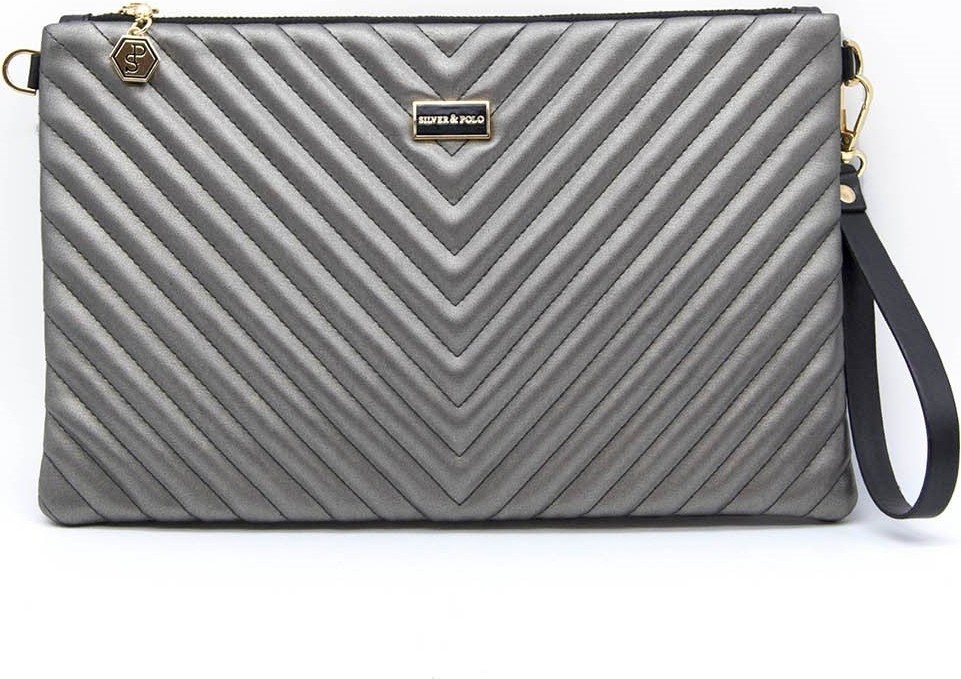 Silver & Polo Silver Polo Silver & Polo Platin - Platin Sp1034 Kadın Portföy & Clutch görsel 2
