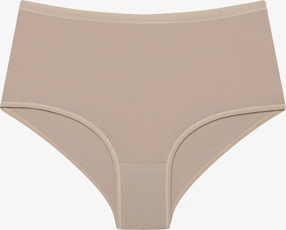 Penti Bej Pamuklu Yüksek Bel 3'lü Slip Külot görsel 2