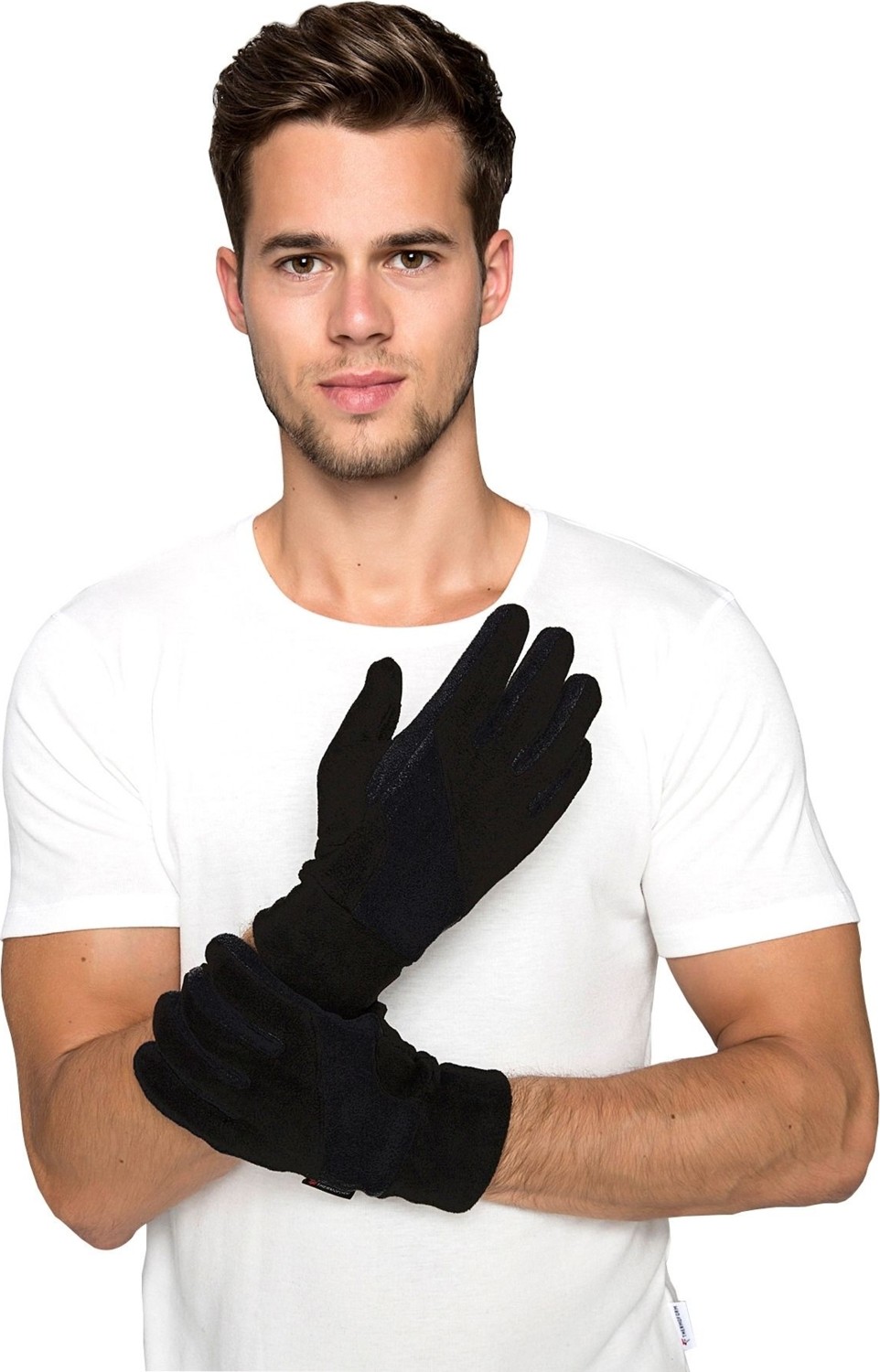 Mediterian Unisex Siyah Polar Eldiven, Sıcak ve Rahat Kullanım İçin Uygun, Yumuşak ve Hafif Tasarım