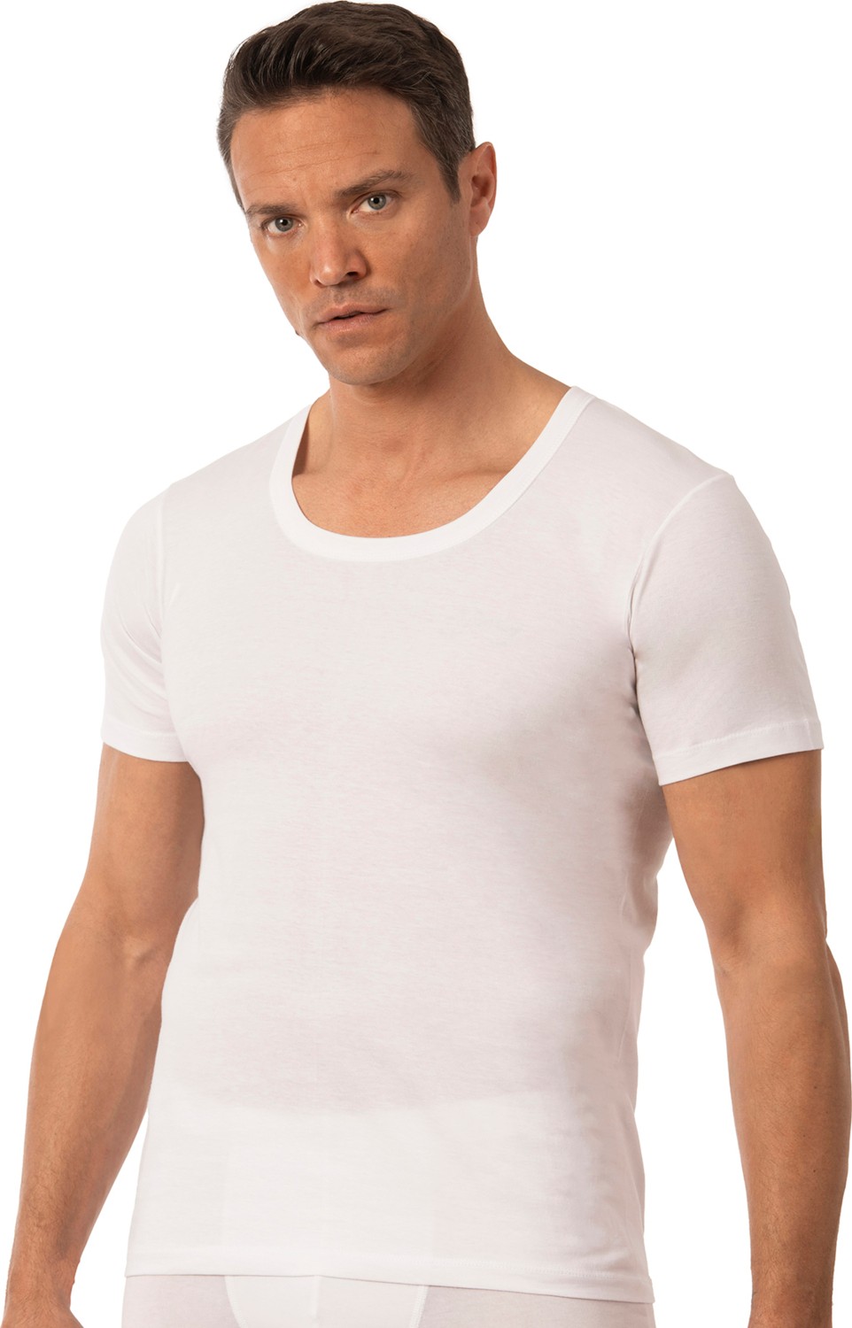 Özkan Underwear 0059 6'lı Paket Erkek Pamuklu Penye Esnek Rahat Açık Yaka Yarım Kol Atlet Fanila görsel 3