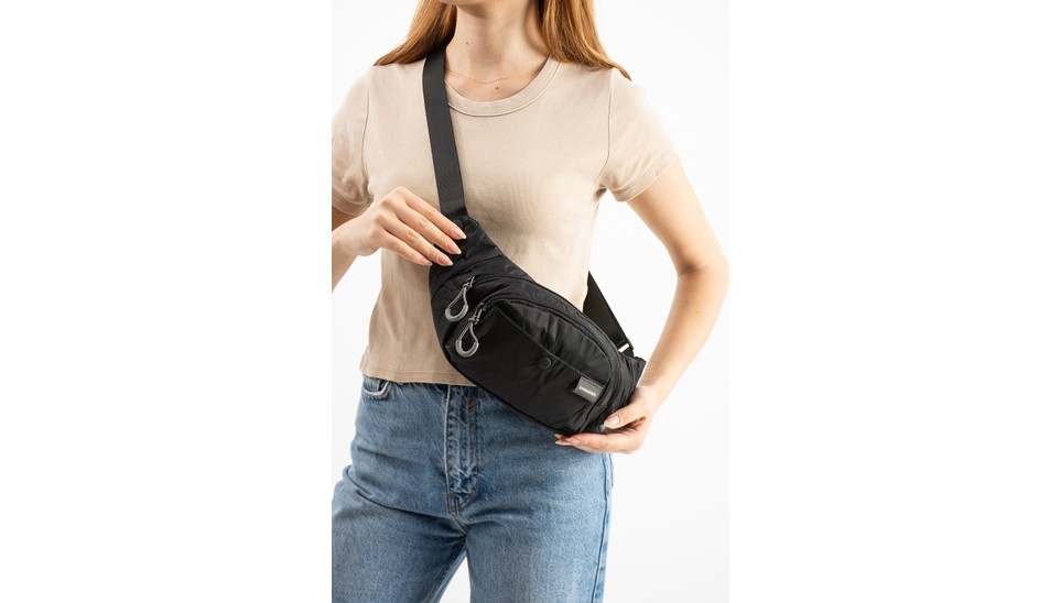 Sanmorris Unisex Paraşüt Kumaş Suya Dayanıklı 3 Bölmeli Body Bag SI-6036 görsel 5