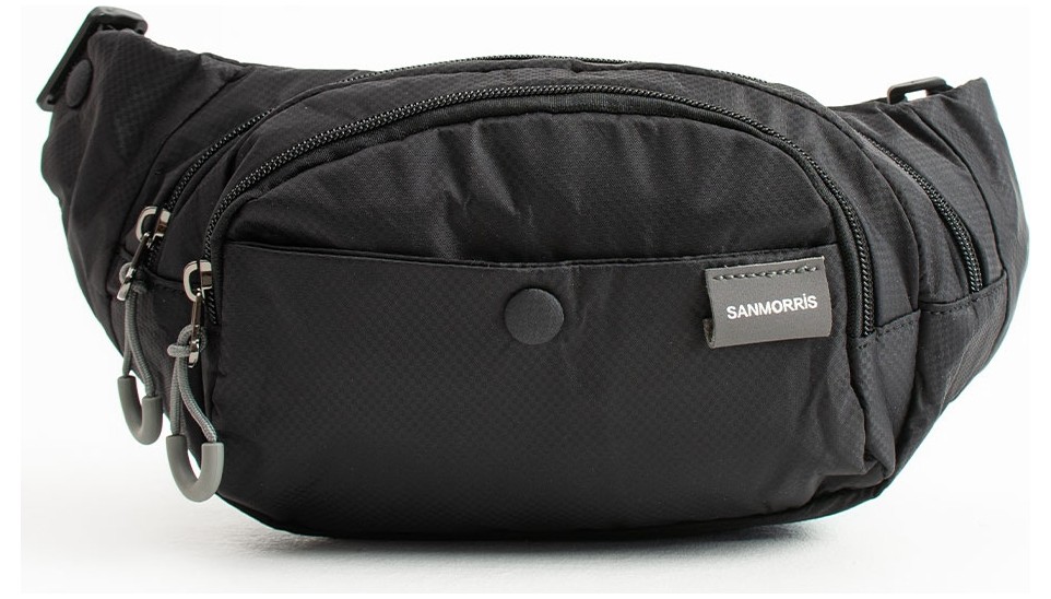 Sanmorris Unisex Paraşüt Kumaş Suya Dayanıklı 3 Bölmeli Body Bag SI-6036 görsel 6