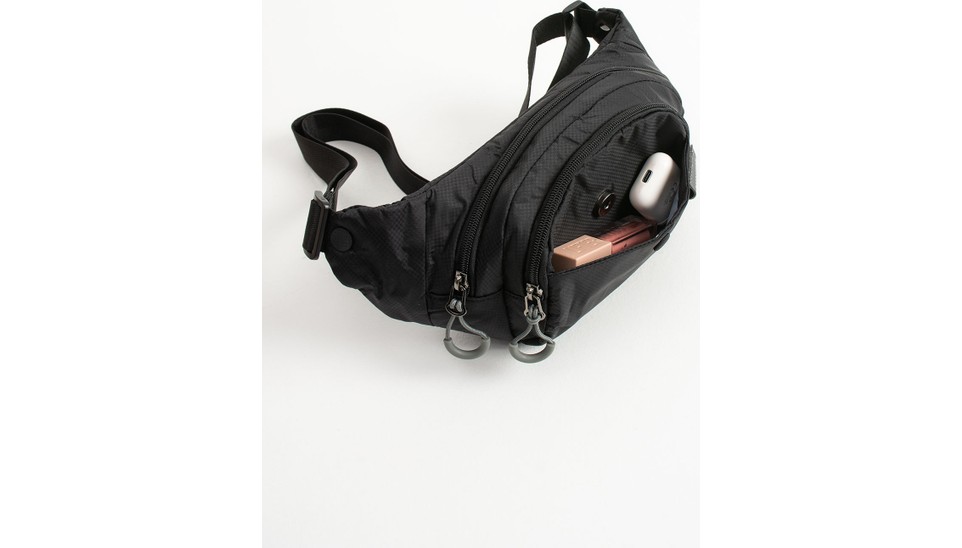 Sanmorris Unisex Paraşüt Kumaş Suya Dayanıklı 3 Bölmeli Body Bag SI-6036 görsel 7