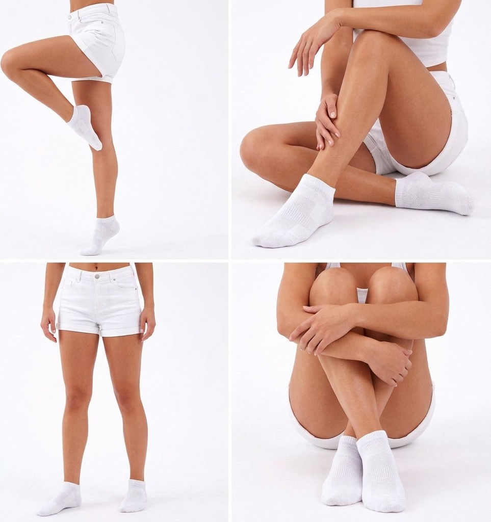 THE HUEZ 3 Çift Kadın Pamuklu Yumuşak Patik Çorap,Terletmeyen Dikişsiz Soket Çorap,Teknik Detaylı Rahat Kalıp Yazlık Sneaker Çorabı görsel 2