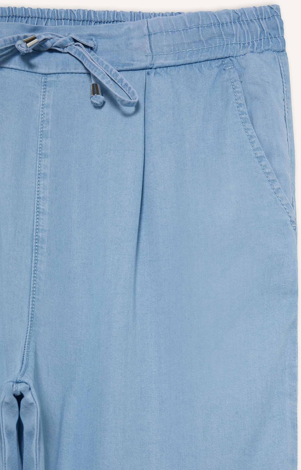 DeFacto Pull On Carrot Fit Yüksek Bel Bilek Boy Akışkan Kumaş Yıkamalı Pantolon D8236AX25SM görsel 8