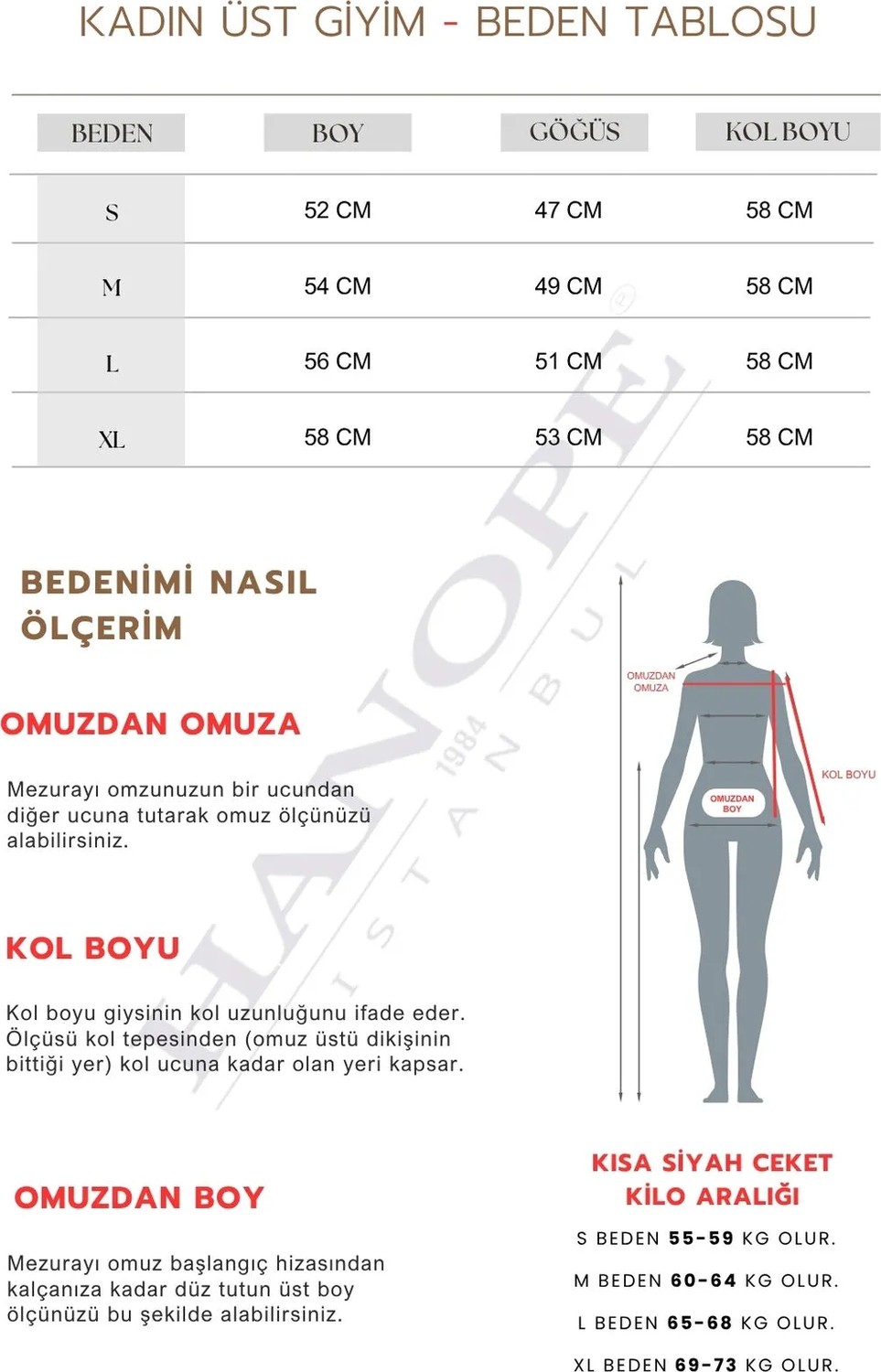 Hanope Kadın Kısa Likralı Denim Ceket görsel 6