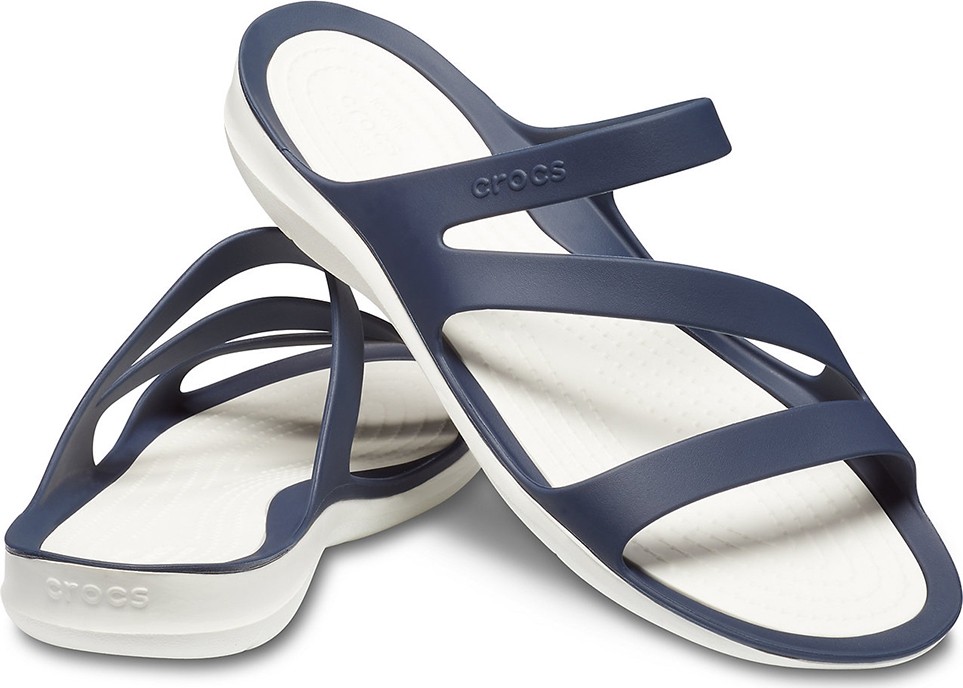 Crocs 203998-462 Kadın Swiftwater Terlik Lacivert Renk Günlük Kullanım İçin Hafif ve Konforlu görsel 3
