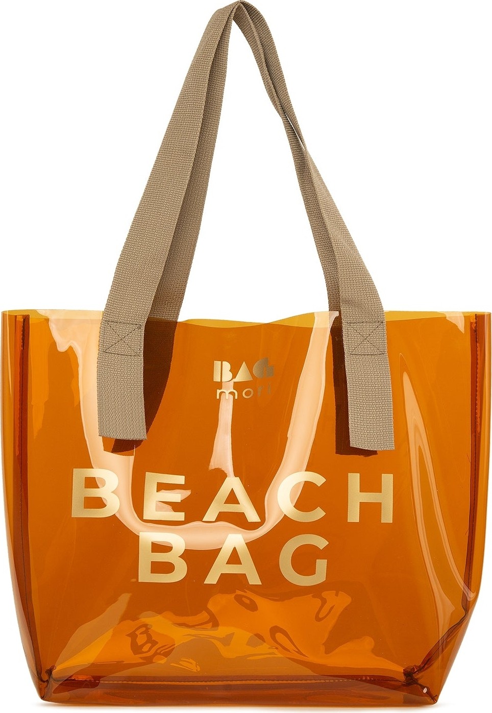 Bagmori Vizon Beach Bag Baskılı Şeffaf Plaj Çantası