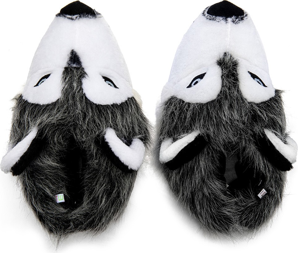 Twigy Husky Erkek Hayvanlı Panduf Gri 40/45