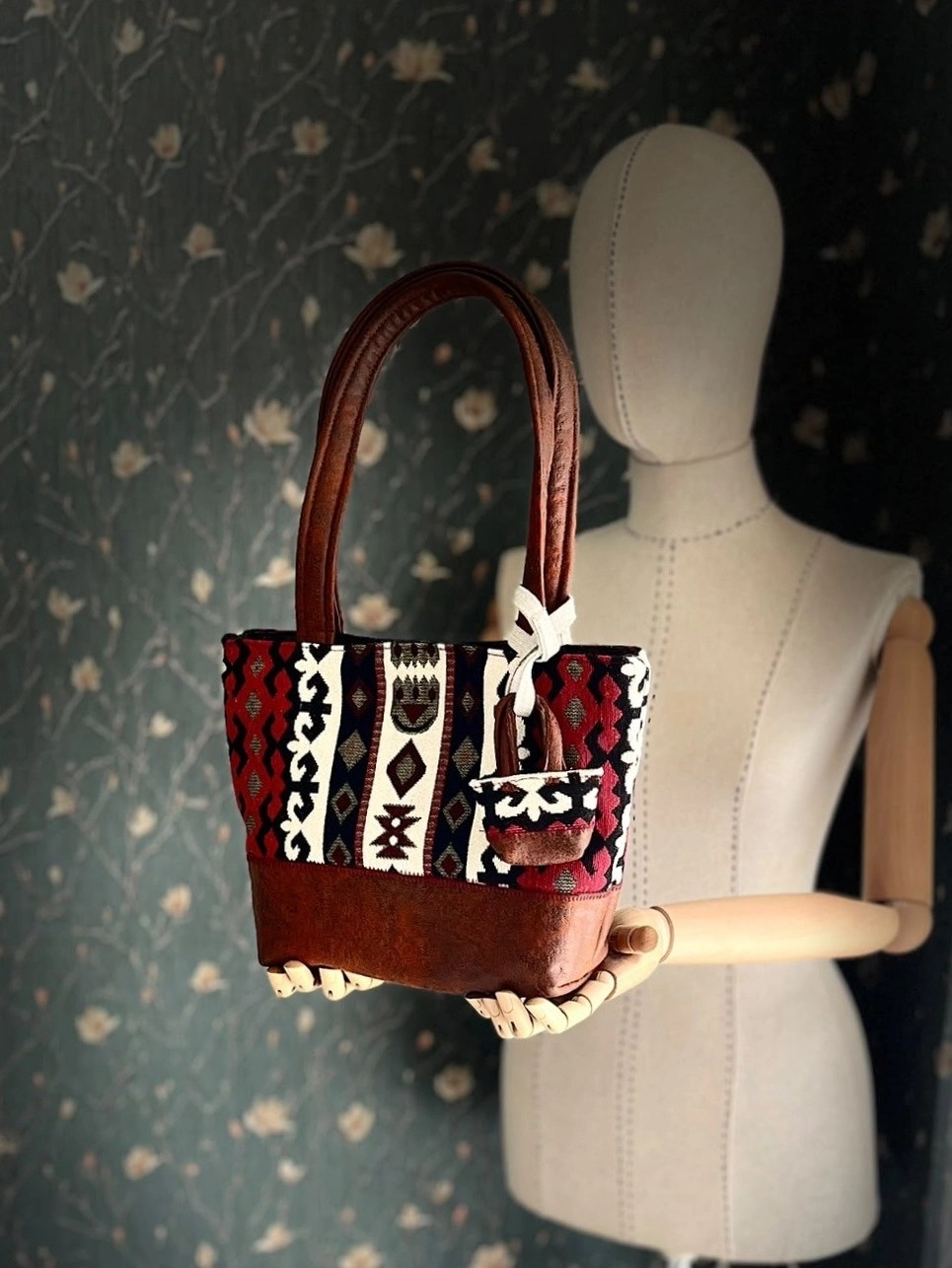 Ggart Handmade Terra El Yapımı Kumaş Bayan Çanta, Tote Çanta V21