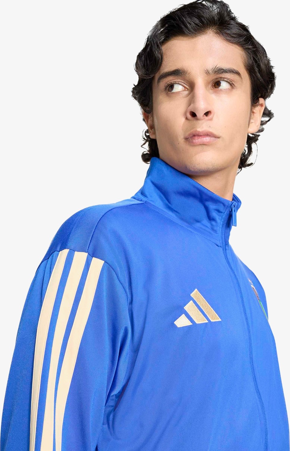 adidas İtalya Erkek Mavi Eşofman Üstü.- görsel 5