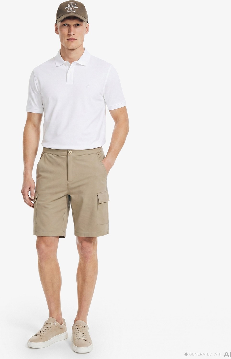 Nautica Erkek Mavi Regular Fit Kargo Şort K65068T.4AX görsel 6