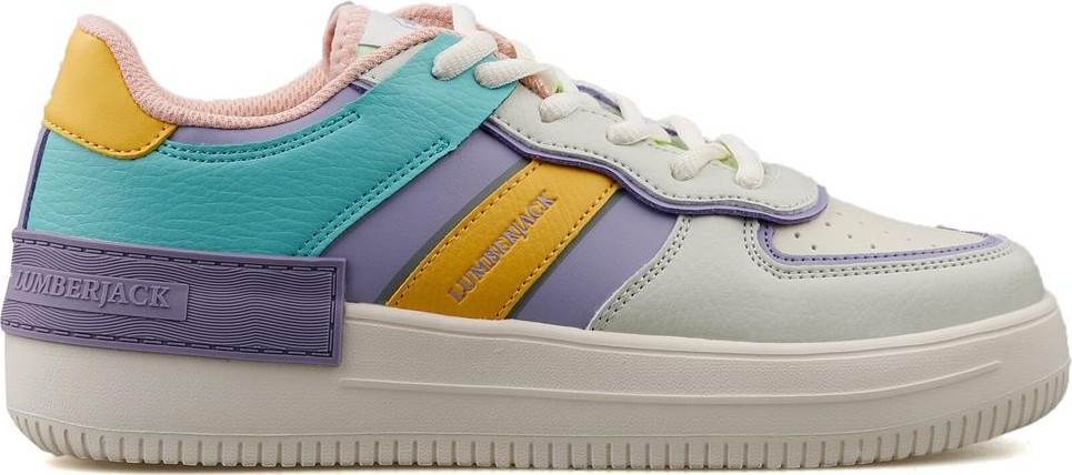 Lumberjack 3M Freya Kadın Sneaker Lila Deri Günlük Kullanım İçin Kaydırmaz Taban Özelliği