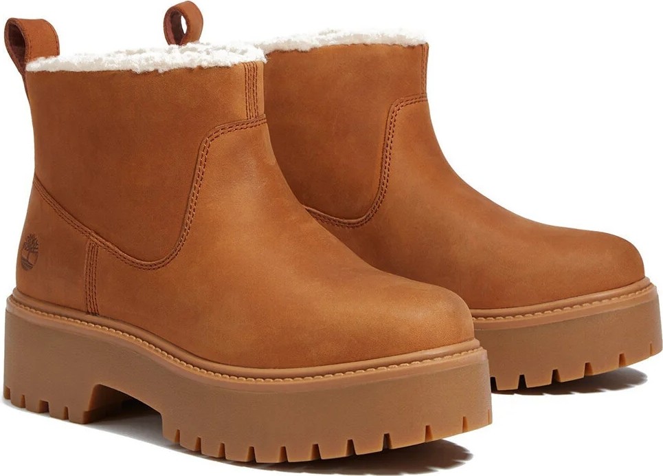 Timberland Stone Street Mid Warm Lined Boot Unisex Outdoor Botu Turuncu görsel 3