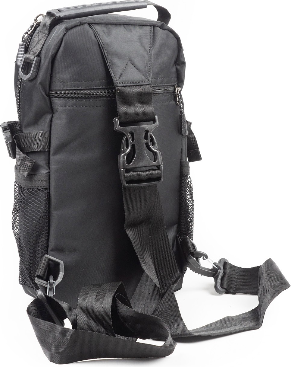 İmaks Çokgözlü Imperteks Kumaş Günlük Sırt Çapraz Göğüs El ve Omuz Çantası Unisex Siyah Sarı Body Bag 912 görsel 4