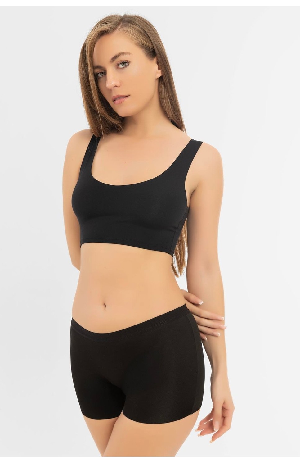 Arma Yıldız Basic Lazer Kesim Dikişsiz Kadın Boxer Külot 3'lü Paket görsel 3