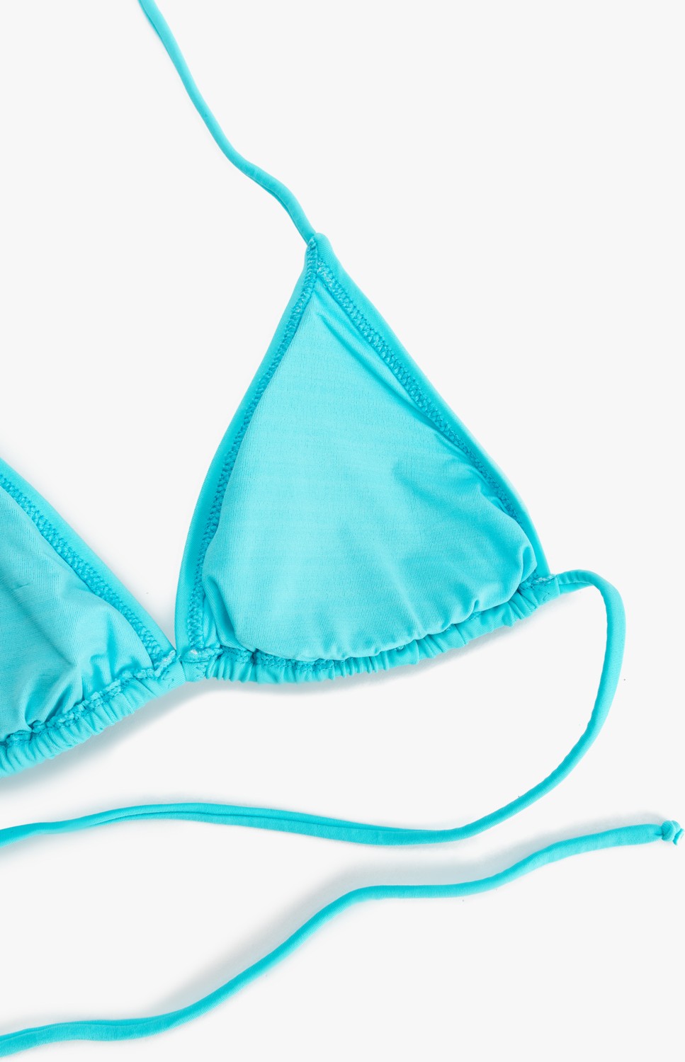 Koton Boyundan Bağlamalı Ipli Üçgen Bikini Üstü görsel 6
