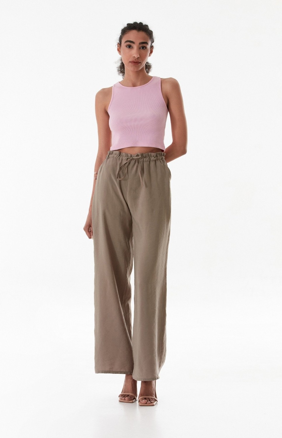 FullaModa Basic Fitilli Halter Yaka Modal Body görsel 7