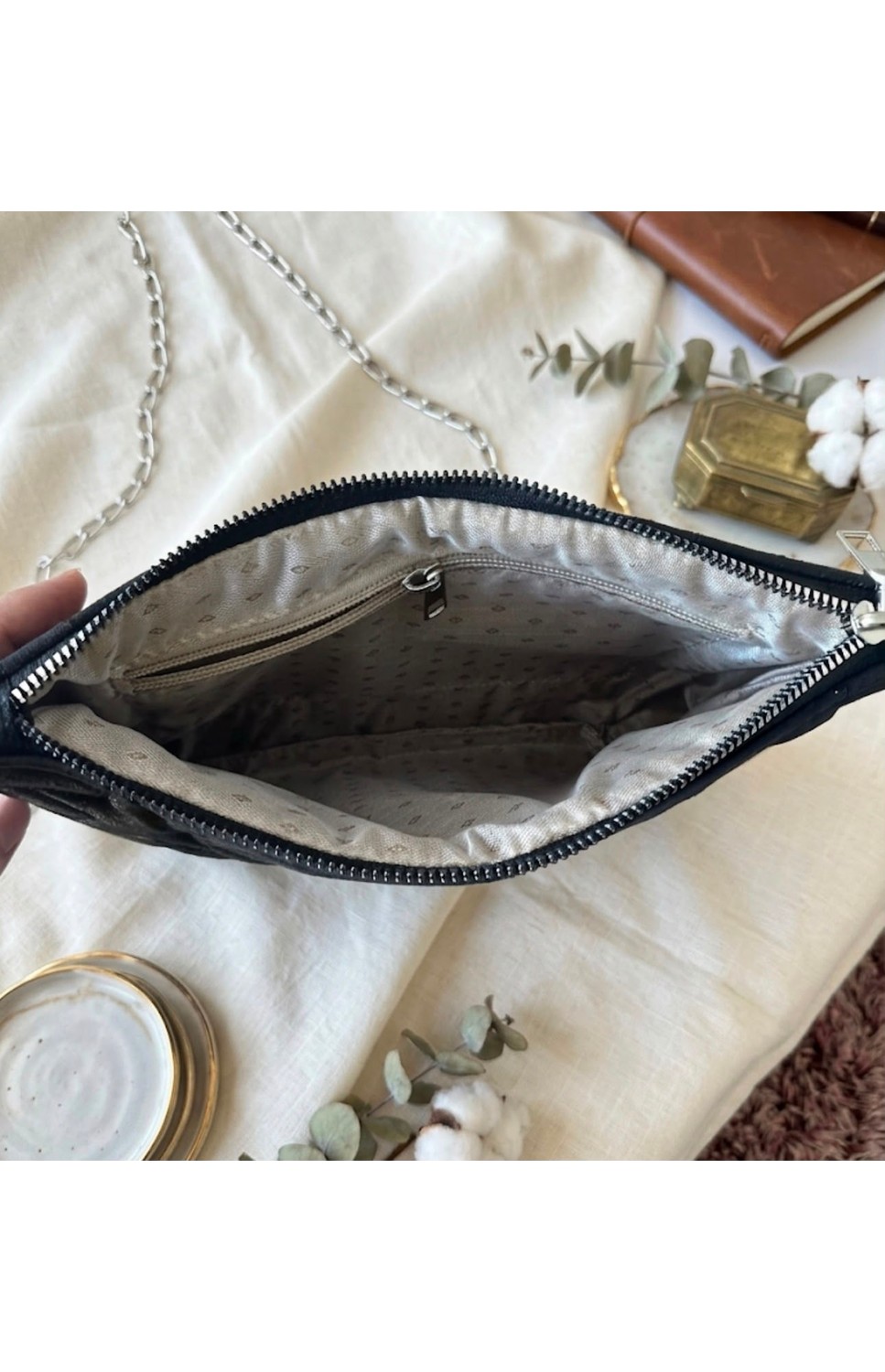 Addy Celestial Star Bag Yıldızlı Zincir Askılı El ve Omuz Çantası görsel 2