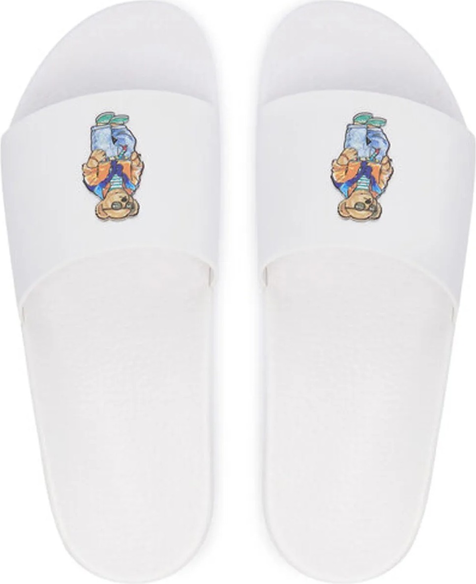 Polo Ralph Lauren Beyaz Erkek Plaj Terliği Polo Slıde-Sandals-Slıde görsel 5