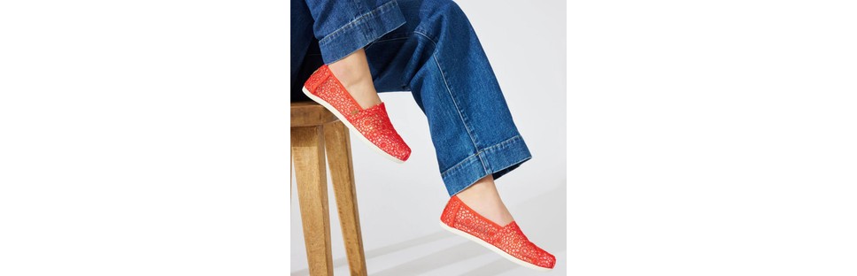 Toms Kadın Espadril / Keten 10016241 10016254 10021935 Toms Alpargata Classic Moroccan Crochet görsel 2