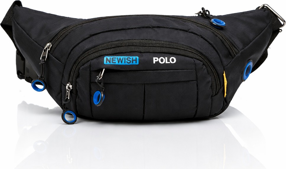 Av A Dos Siyah Unisex Suya Dayanıklı Kulaklık Çıkış Çapraz Askılı Omuz Spor Bel Çanta Günlük Yürüyüş Outdoor