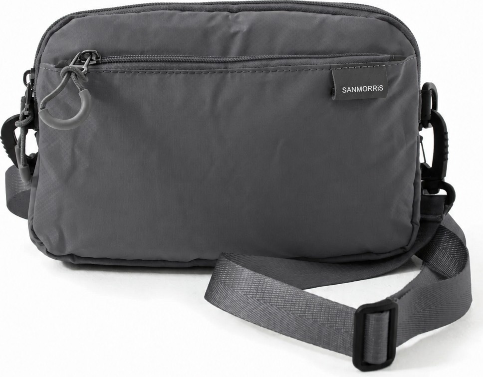 Sanmorris Unisex 4 Bölmeli Paraşüt Kumaş Ayarlanabilir Çapraz Askılı Çanta SI-6012