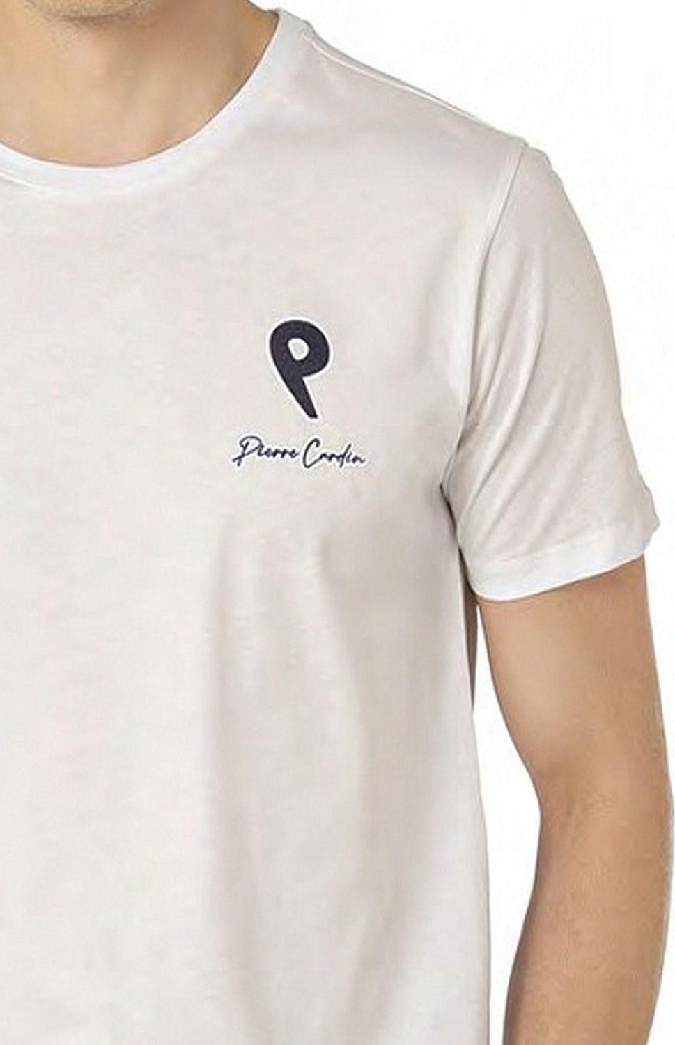Pierre Cardin 6078 Erkek Kısa Kollu Bisiklet Yaka Pijama Takım-Beyaz görsel 8