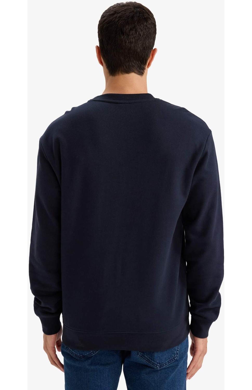DeFacto Pamuklu Regular Fit Basic Sweatshirt E8339AX26SP görsel 5