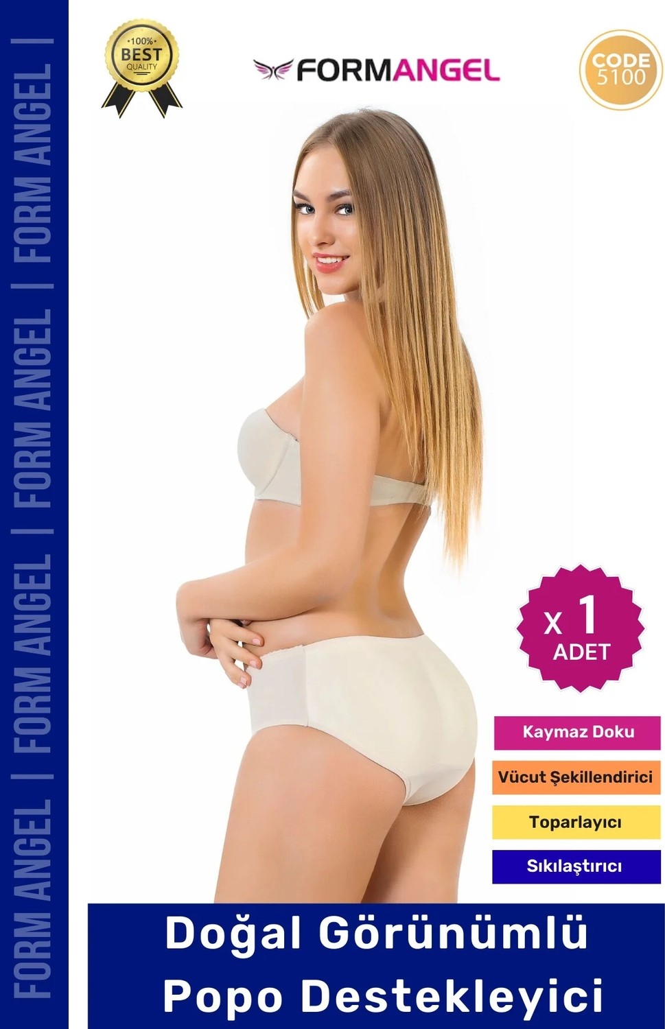 Form Angel Kadın Popo Dikleştirici Dolgunlaştırıcı Şekillendirici Korseli Şort Külot 5200
