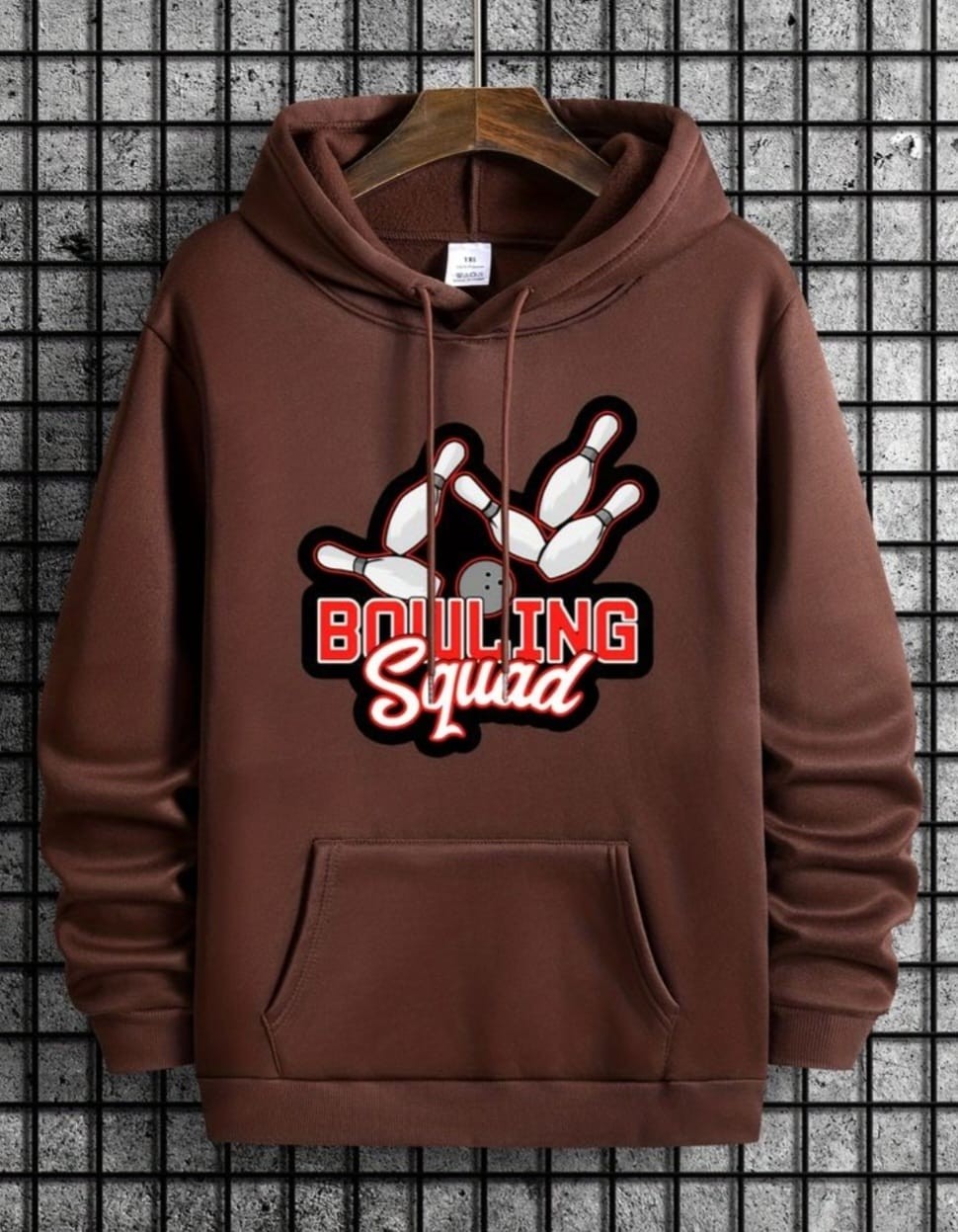 Punix Punıx Büyük Beden Bıg Sıze Battal Kapüşonlu Bowlıng Baskılı Sweatshırt