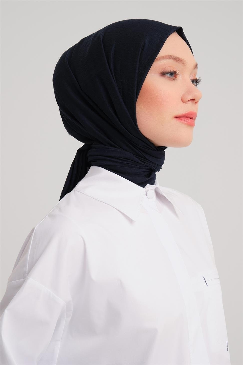 Armine Çizgili Manşetli Gömlek 24Y3506 Beyaz görsel 3