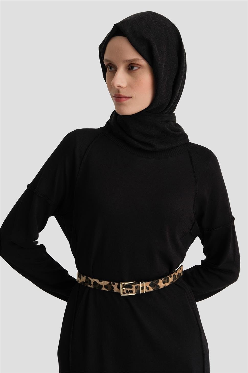 Armine Triko Tunik 24KD2002 Siyah görsel 3