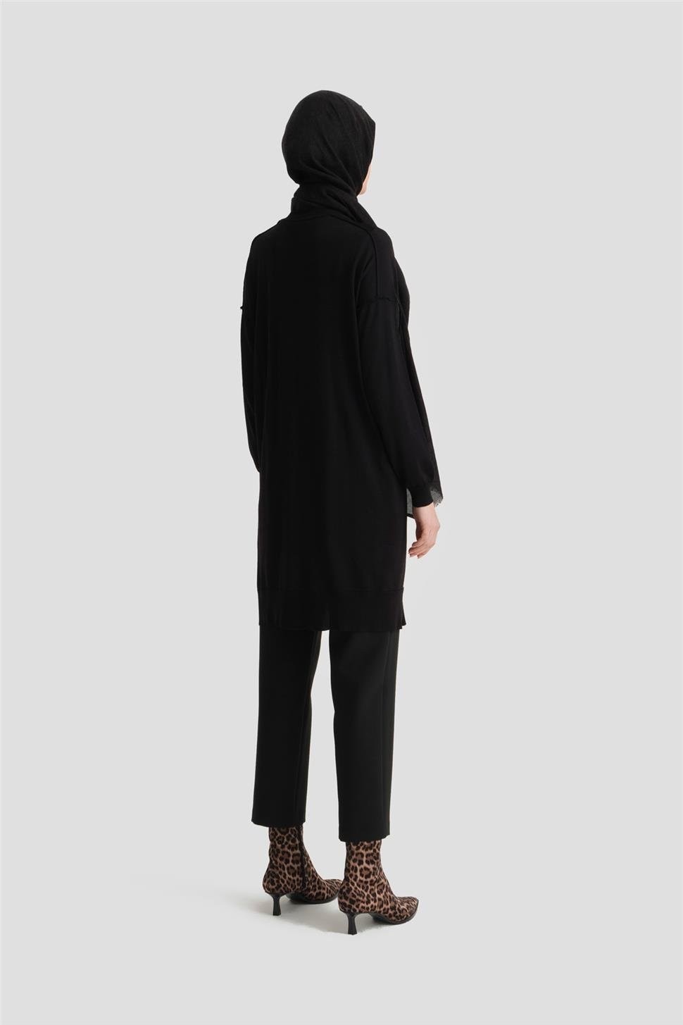 Armine Triko Tunik 24KD2002 Siyah görsel 5
