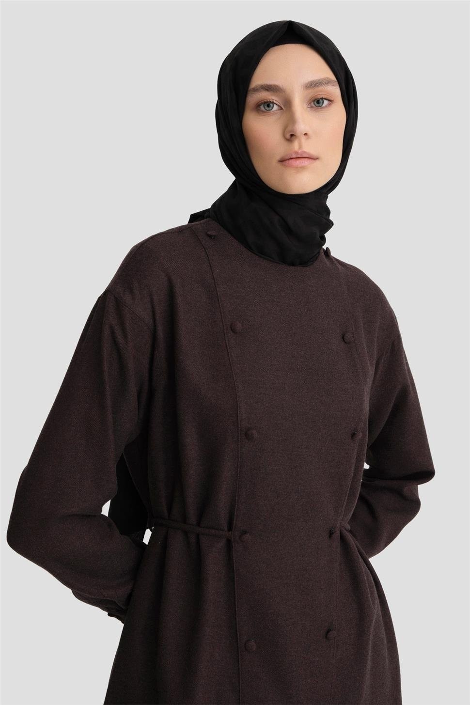 Armine Beli Bağlamalı Cepli Tunik 24K3608 görsel 3