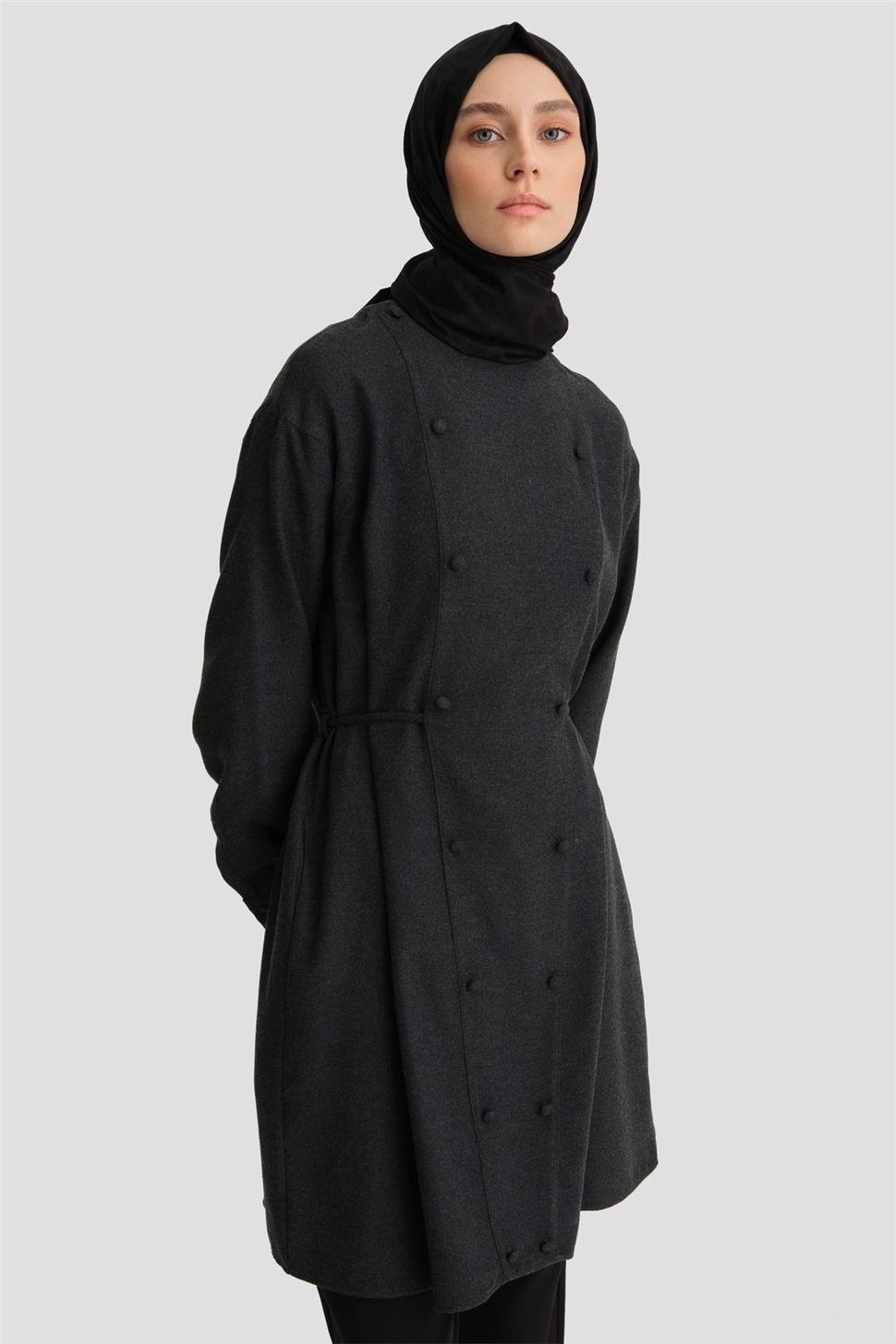 Armine Beli Bağlamalı Cepli Tunik 24K3608 görsel 7