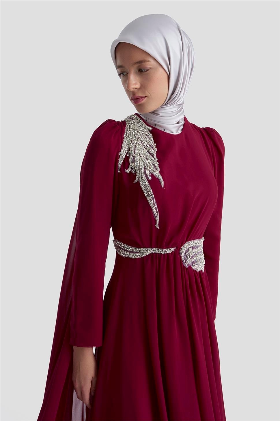 Armine Abiye 25YD9183 Bordo