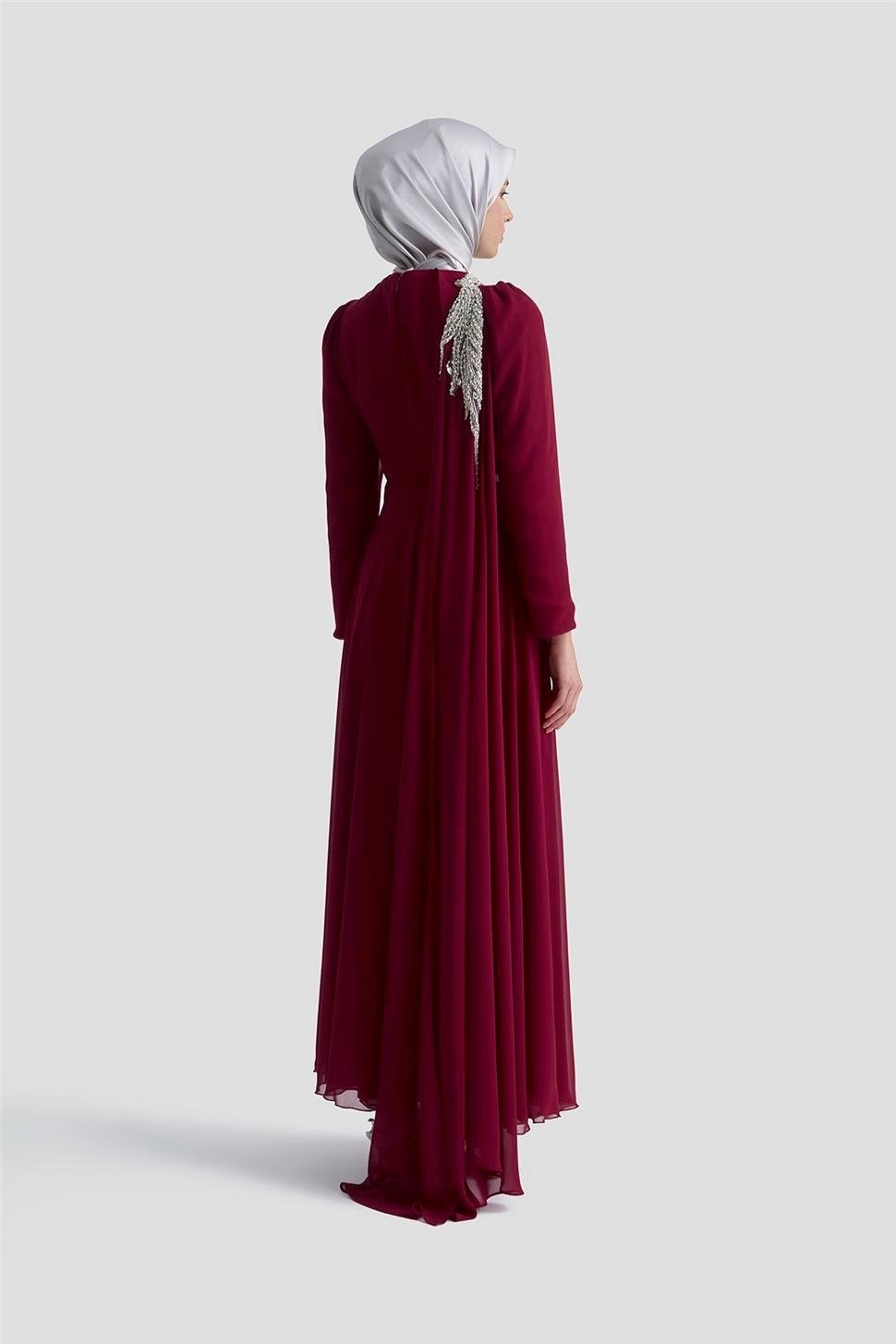 Armine Abiye 25YD9183 Bordo görsel 4
