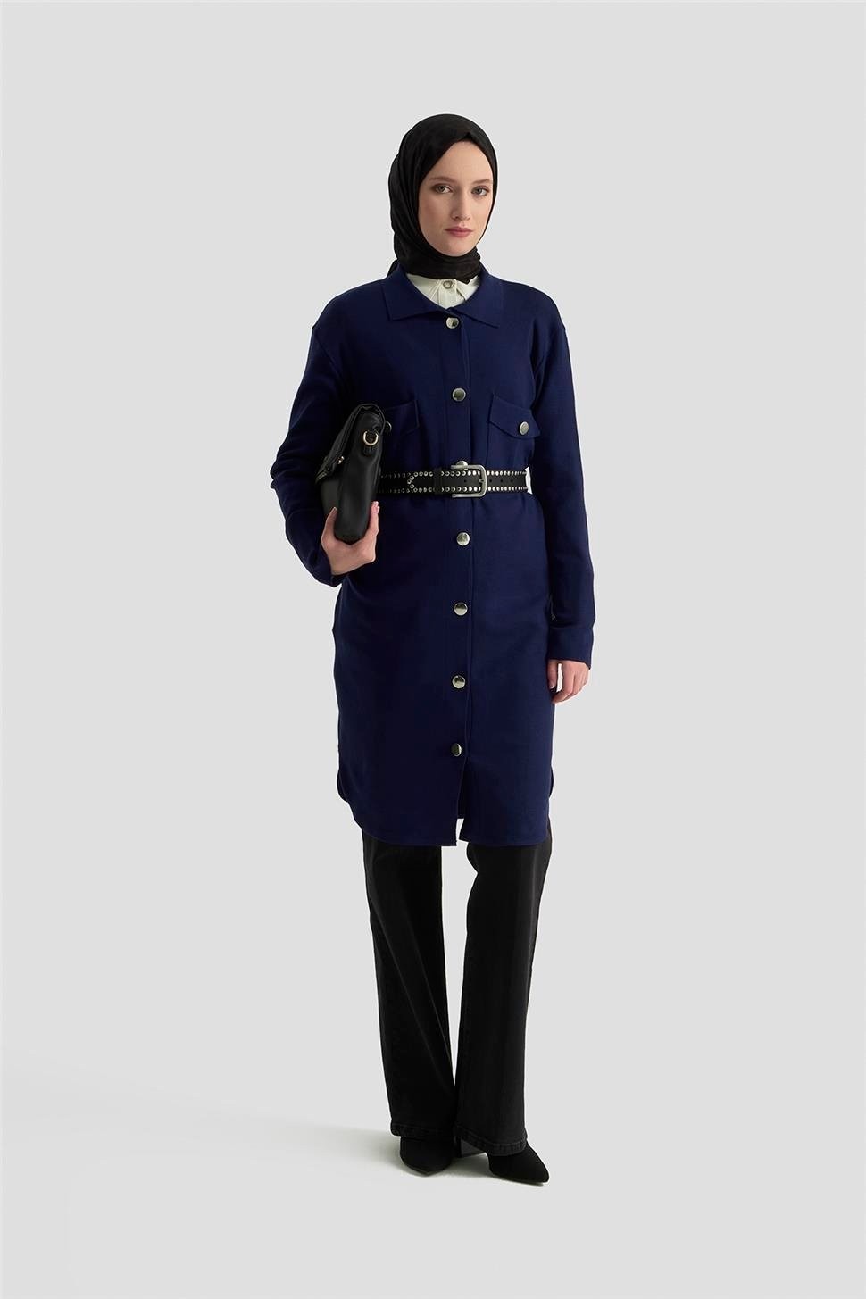 Armine Hırka 24KD4210 Lacivert görsel 2