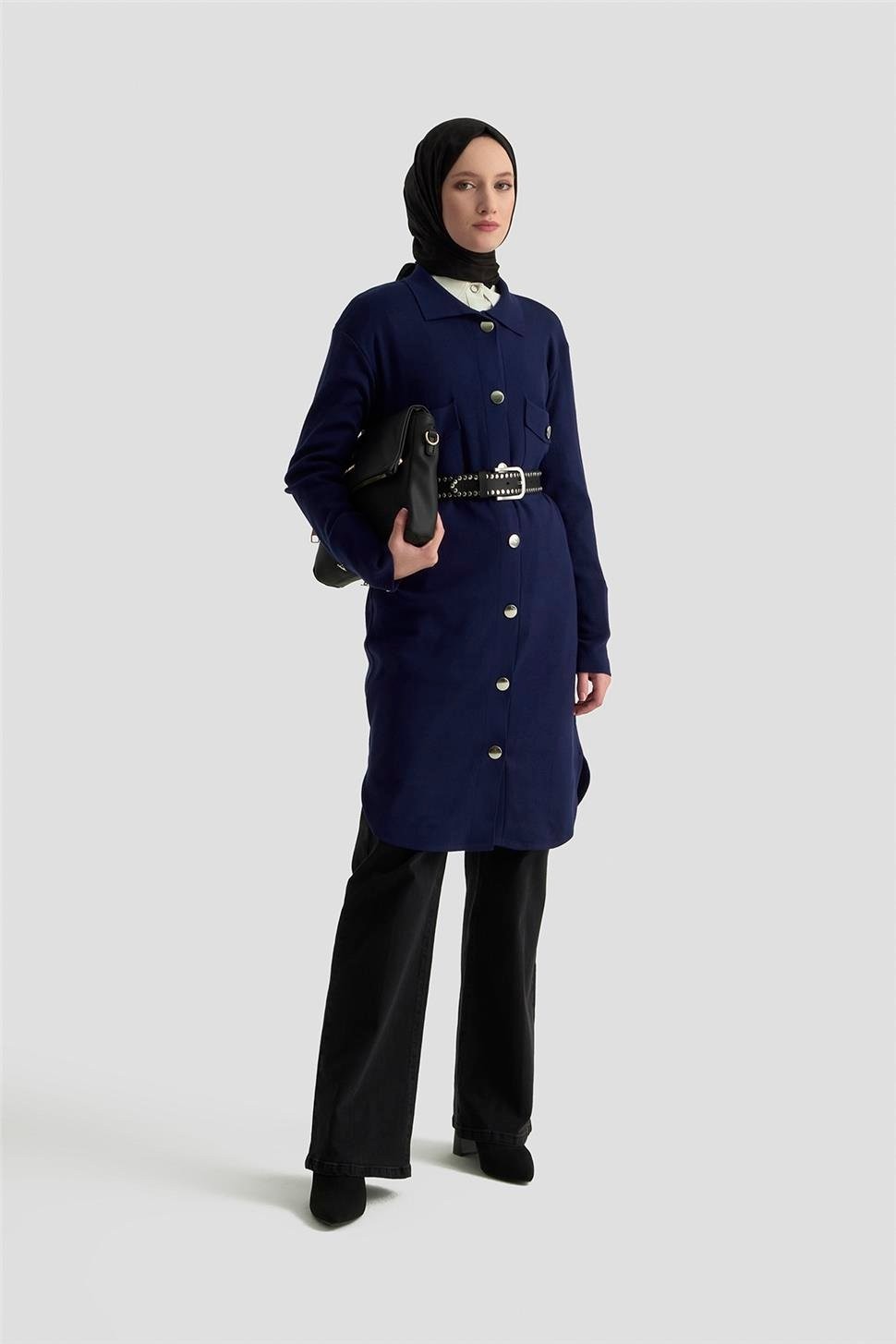 Armine Hırka 24KD4210 Lacivert görsel 3