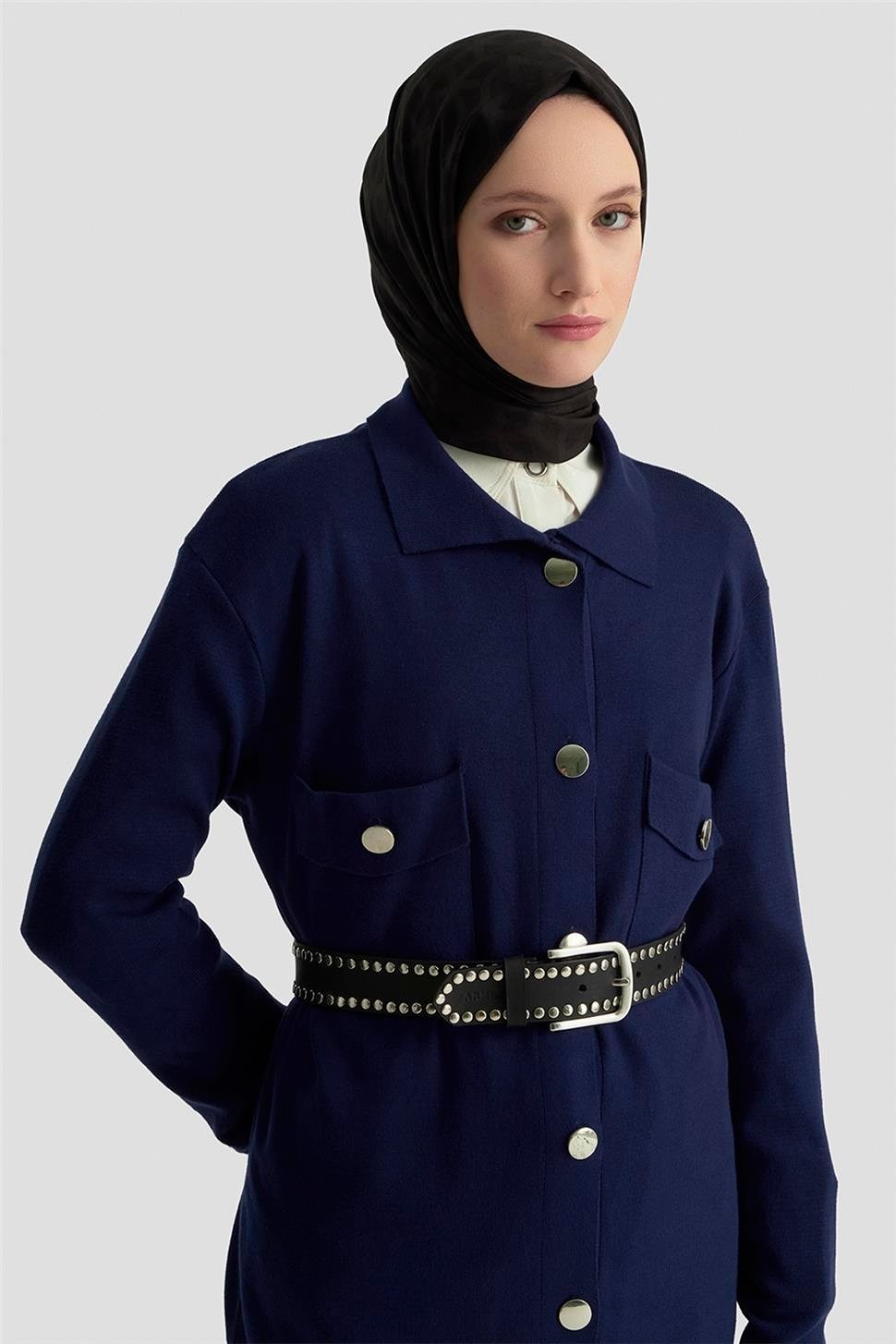 Armine Hırka 24KD4210 Lacivert görsel 4