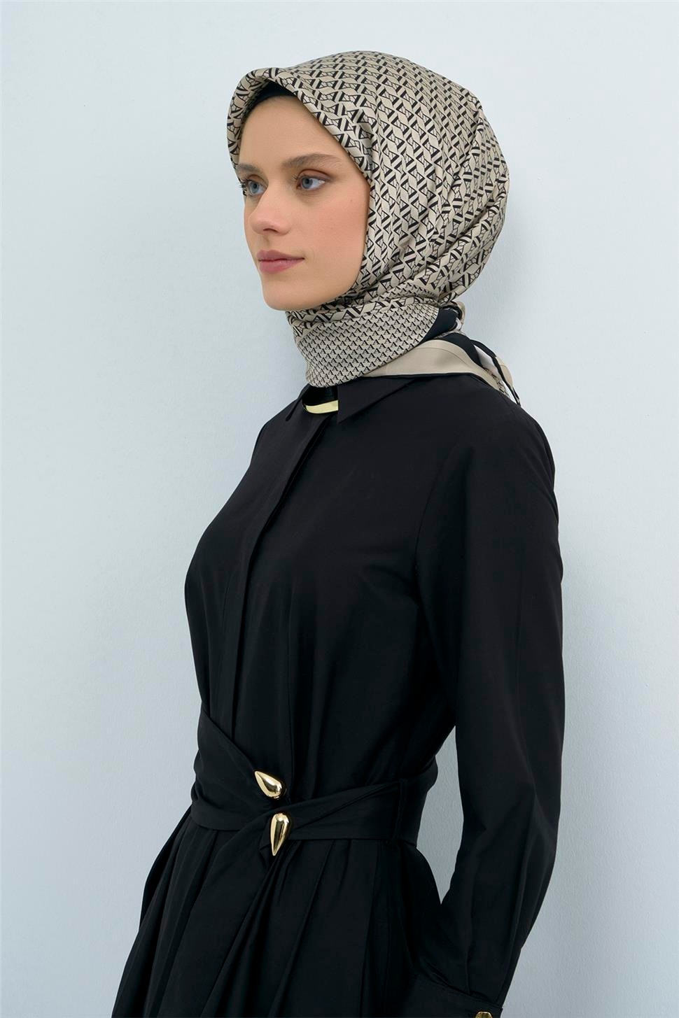 Armine Saf Ipek Twill Eşarp 9502D 03