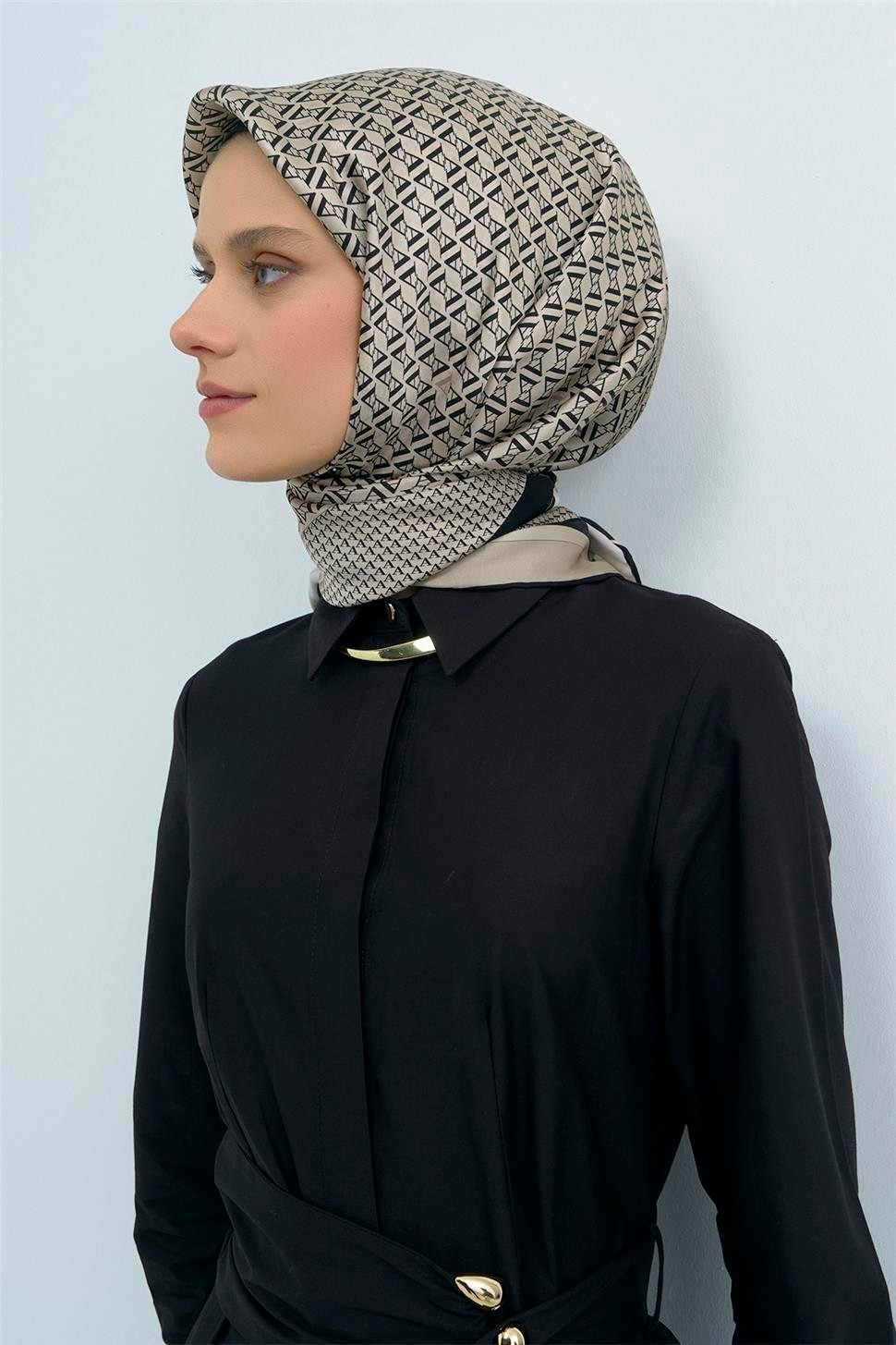 Armine Saf Ipek Twill Eşarp 9502D 03 görsel 4